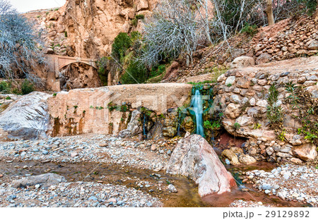 Waterfall at Ait Ibrirn in Dades Gorge valley 29129892