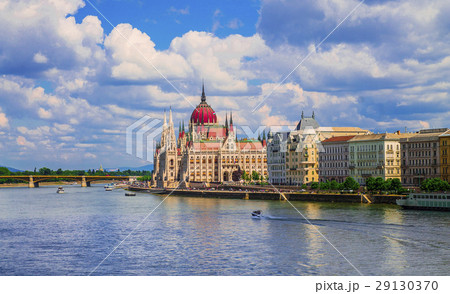 Beautiful view of the Parliament Budapest Hungary 29130370