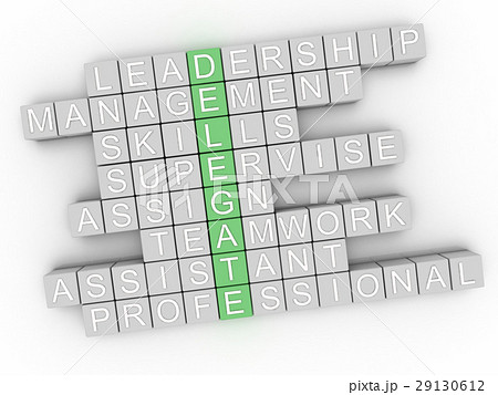3d image Delegate word cloud concept 29130612