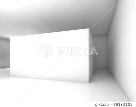 Abstract white empty interior, 3d design Abstract white empty interior, 3d design 29133105