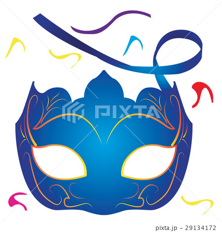 Isolated carnival mask 29134172
