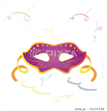 Isolated carnival mask 29134188
