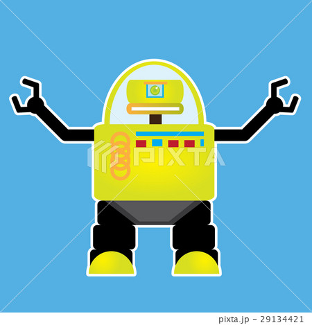 Isolated robot toy Isolated robot toy 29134421