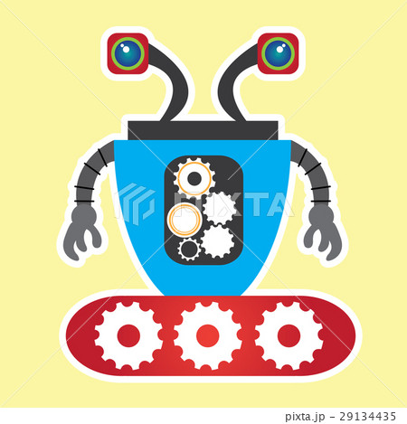 Isolated robot toy 29134435