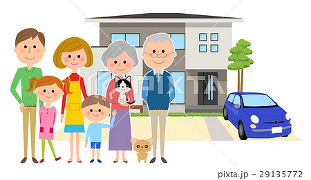 マイホームと三世代家族 29135772