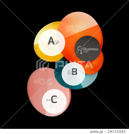 Glass circles on black 29135885