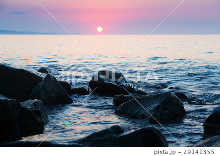Morning view of Mediterranean sea Morning view of Mediterranean sea 29141355