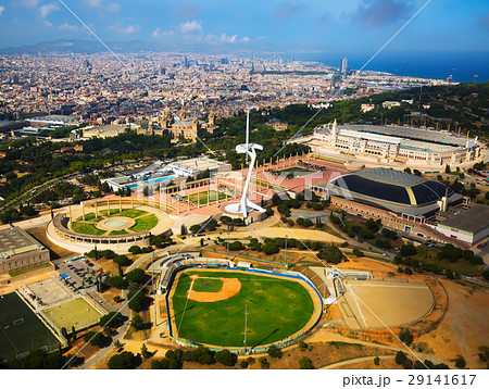 Aerial view of Sports Complex in Barcelona 29141617