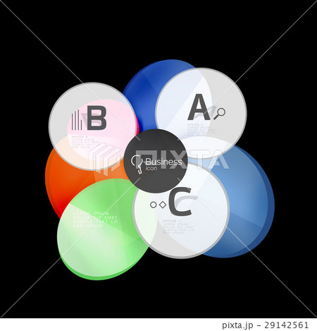 Glass circle abstract background 29142561
