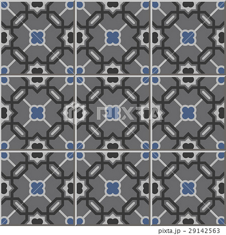 Ceramic tile grey tone polygon geometry star Ceramic tile grey tone polygon geometry star 29142563