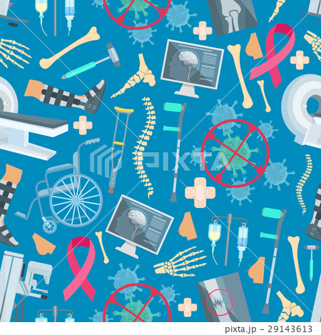 Medicine surgery health vector seamless pattern Medicine surgery health vector seamless pattern 29143613