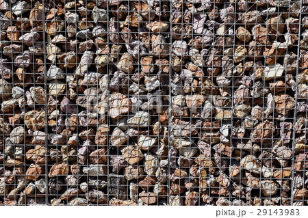 角型蛇篭を使った擁壁 29143983