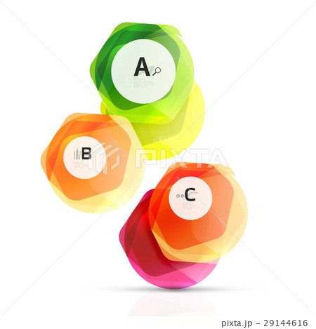 Geometrical hexagon aqua elements Geometrical hexagon aqua elements 29144616