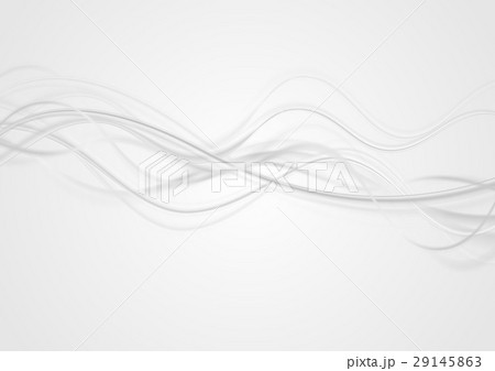 Abstract shiny grey waves background 29145863