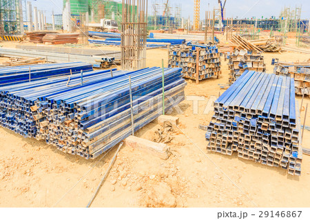 Scaffolding used as structure to support platform, 29146867