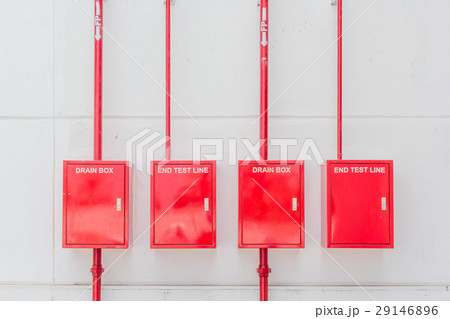 View of fire alarm system control fighting panel 29146896