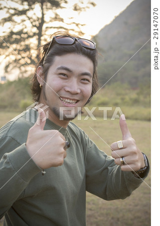 asian hipster man toothy smiling face asian hipster man toothy smiling face 29147070