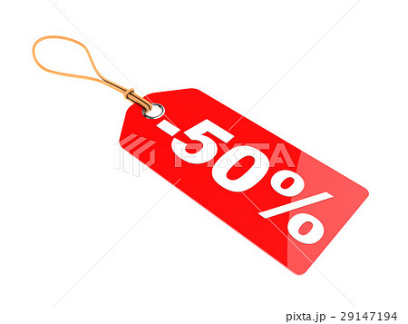 50 percent discount tag 50 percent discount tag 29147194