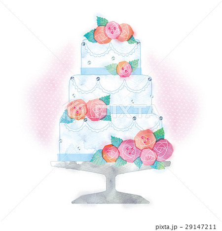 ウェディングケーキのイラストのイラスト素材 29147211 Pixta