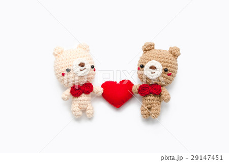 Cute bear couple with love 29147451