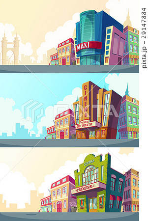 Set vector cartoon illustration of an urban Set vector cartoon illustration of an urban 29147884