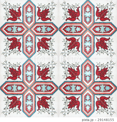 Old ceramic tiles patterns in the park 29148155