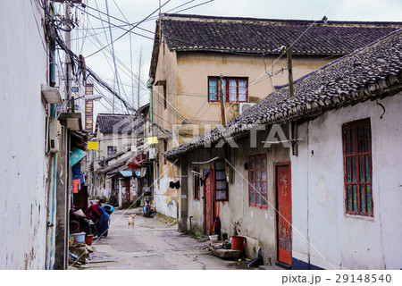 Old side street in an ancient town in Shangahi Old side street in an ancient town in Shangahi 29148540