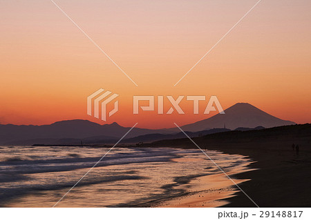 湘南の風景 茅ヶ崎海岸 富士山 湘南の風景 茅ヶ崎海岸 富士山 29148817
