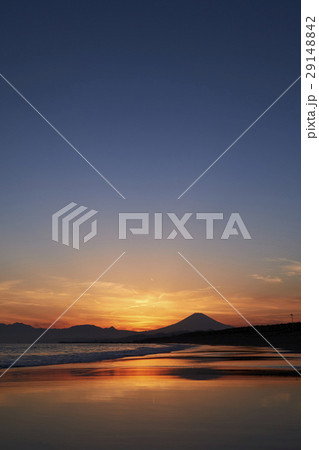 湘南の風景　茅ヶ崎海岸　富士山　湘南海岸 29148842