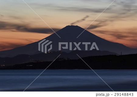 湘南の風景　茅ヶ崎海岸　富士山 29148843