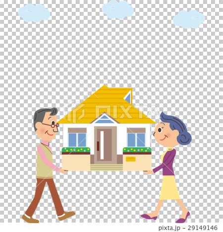 Elderly couple moving Elderly couple moving 29149146