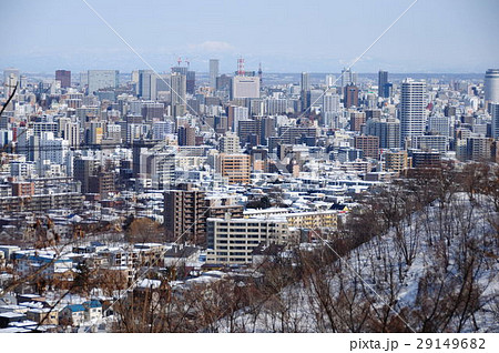 札幌市街 ３月の写真素材