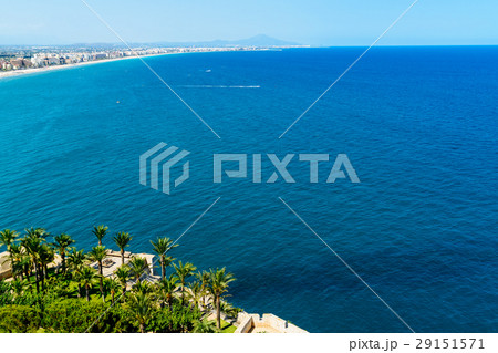 Aerial View Over Mediterranean Sea In Spain Aerial View Over Mediterranean Sea In Spain 29151571