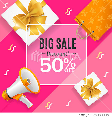 Big Sale Banner Card or Poster. Vector 29154149