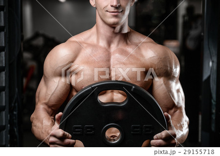 young man train in gym sexy caucasian man young man train in gym sexy caucasian man 29155718
