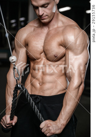 young man train in gym sexy caucasian man 29155736