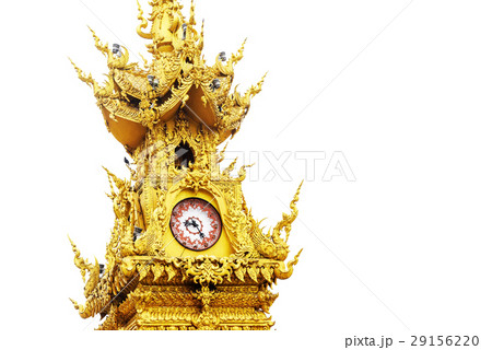 Chiang Rai golden clock tower 29156220