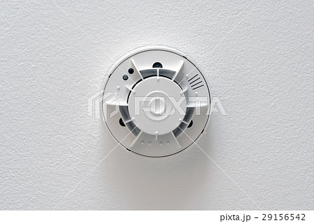 Smoke detector attached on the ceiling Smoke detector attached on the ceiling 29156542