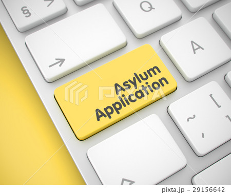 Asylum Application - Text on Yellow Keyboard Asylum Application - Text on Yellow Keyboard 29156642