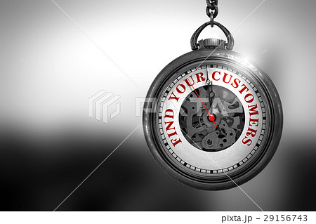 Find Your Customers on Pocket Watch. 3D 29156743
