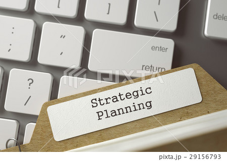 Index Card with Strategic Planning. 3d. Index Card with Strategic Planning. 3d. 29156793