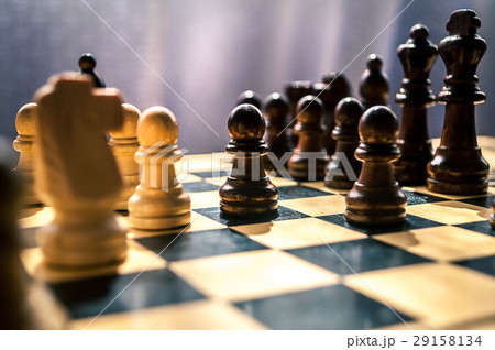 wooden chess 29158134