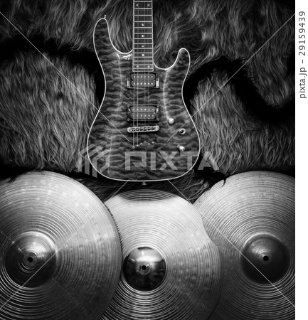 Background with musical instruments 29159439