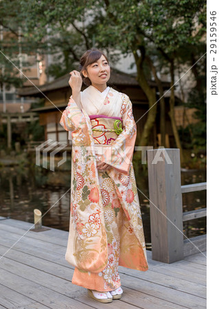 振袖を着た女性 振袖を着た女性 29159546