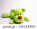 Sad Stuffed green dog Want to die on white 29159901