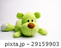 Sad Stuffed green dog Want to die on white 29159903