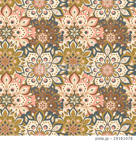 Seamless hand drawn mandala pattern. 29161078