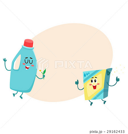 Funny detergent bottle and washing powder 29162433