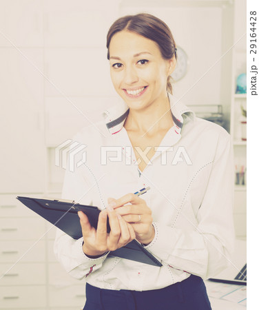 business woman cardboard business woman cardboard 29164428