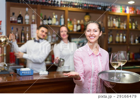 nippy with beverages and bar crew 29166479
